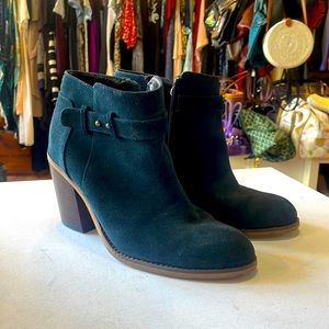 Sole Society suede heeled ankle boots